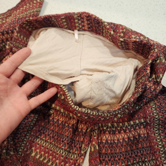 Nwt! Anthropologie Free People zig zag crochet knit flared bell pull on pants - Picture 4 of 11